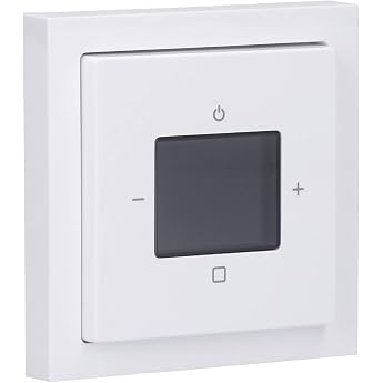 Busch-Jaeger Complete Set 8215 U-101 Flush-Mounted Radio DAB+ 8252-84-101 Central Panel Studio White Future Linear Single Cover Frame Studio White