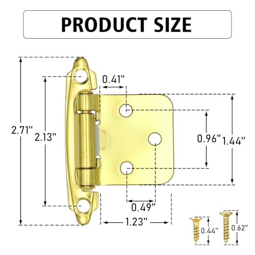 Review de Bisagras doradas mueble baño más recomendados. 2 Imagen adicional