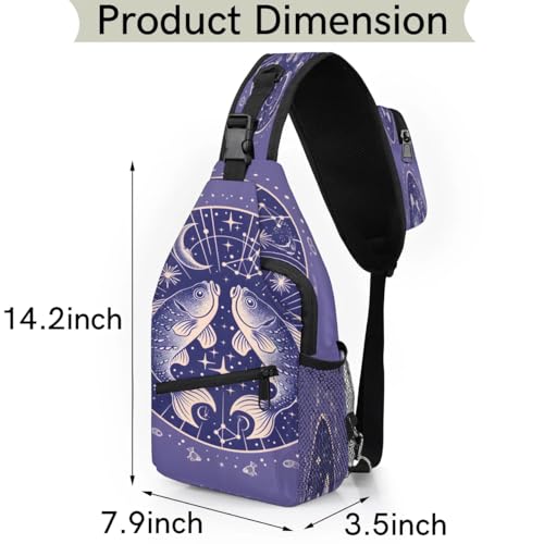 Bolso bandolera unisex de poliéster para viaje y senderismo miniatura 2