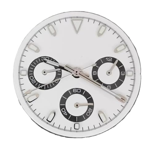 Image of ATOMUSERLY 1pc 29.5mm Green Luminous Watch Dial for VK63 Quartz Movement Chronograph Face Parts(Blue)