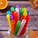 100 PCS Jumbo Smoothie Straws, Colorful Disposable Plastic Large Wide-mouthed Milkshake Straw (0.43