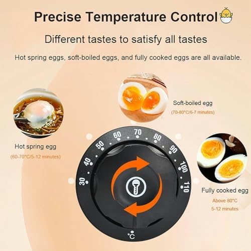 60 Pieces Commercial Egg Boiler, Hot Spring Egg Cooker, 2600W Automatic Half-Boiled Egg Soft-Boiled Egg Machine,for Rapid Soft