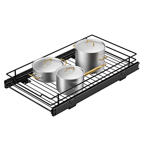 AHNR Pull Out Cabinet Organizer, Heavy Duty Cabinet Pull Out Shelves, Slide Out Cabinet Organizer Storage for Home, Pull Out Drawers for Kitchen Cabinets,11”W*21”D