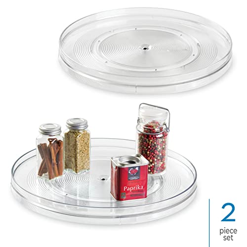 Image of iDesign 14.5-Inch Lazy Susan Organizer, 2-Pack, Clear