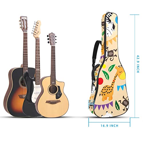 Housse imperméable pour guitare acoustique avec double bandoulière et poche Motif phare, oiseaux, Multicolore 10., 42… - Les Beatles, Paul McCartney, John Lennon, RIngo Starr, George Harrison Housse imperméable pour guitare acoustique avec double bandoulière et poche Motif phare, oiseaux, Multicolore 10., 42… – Image 6
