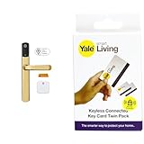 Yale Conexis L2 Smart Door Lock - Remote Access from Anywhere, Anytime, No Key Needed & P-YD-01-CON-RFIDC Smart Door Lock Key Cards, White, Pack of 2