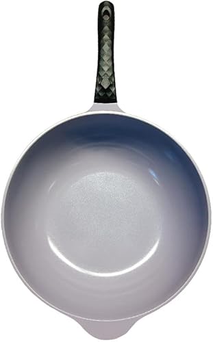 Miniatura 5 de 13-12 Ceramic Frying Wok Cookware Nonstick Ceramic Interior Exterior Cooking Pan