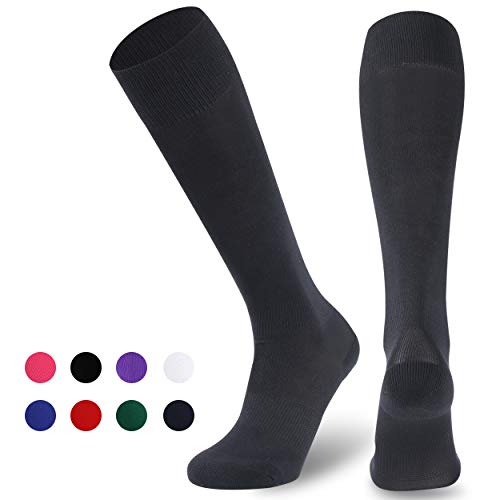 Girls Volleyball Socks, Ristake Teenagers School Uniform Socks Performance Compression Solid Over The