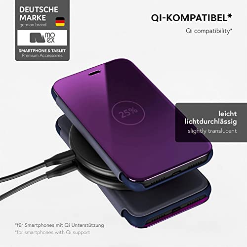 Coque iPhone 11 moex fine bleue style laqué protection écran - 6