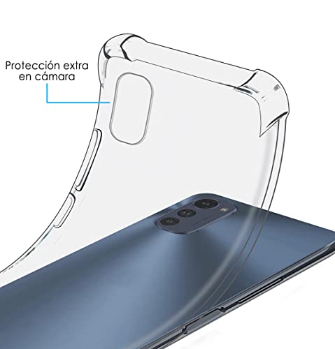 Tumundosmartphone Transparent Shockproof Silicone Case for Motorola Moto E32 4G - Image 2