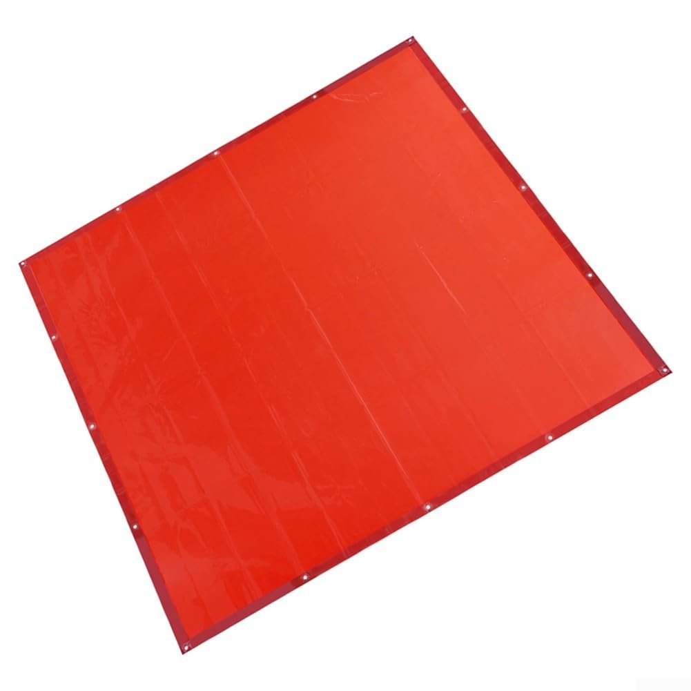 For VEVOR Welding Screen 6x6 Ft Flame-Resistant Vinyl Curtain, UV Level 6 Protection Shield for Industrial Workshops, Hanging Isolation Barrier Against Sparks and