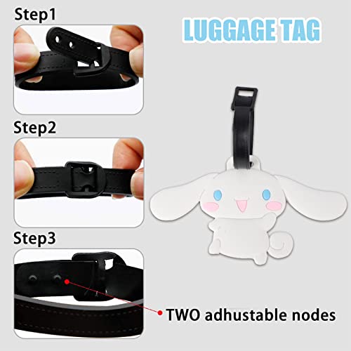 Anime Luggage Tag - Kawaii Luggage Tags for Travel Women Man,Funny Kids Backpack Suitcase Tag Cute Clear,Name ID Identifier Durable for Travel Lovers (Dog)3