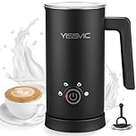 YISSVIC Milk Frother Electric Milk Steamer Automatic Hot or Cold Milk Foam Maker for Capuccino Chocolate Latte
