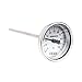 BIlinli Termometr dwumetaliczny ze stali nierdzewnej Gwint 1/4PT L=100 mm 0~50~300℃ WSS-303 Wskaźnik temperatury Termometr bimetalowy