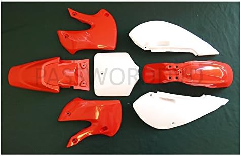 MAXFASTMAX(TM) RED Plastic Body Fairing Kit KAWASAKI KLX DRZ 110 KX65 Pit Bike Dirt Bike