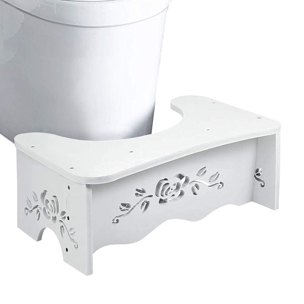 Sgabello per WC, Sgabello da Toilette Antiscivolo Sano e di Alta Qualità, per Anziani Bambini Donne Incinte Adulti, Antiscivolo per WC, 49,6 x 29,5 x 5,3 cm, Sgabello Antiscivolo per Bambini