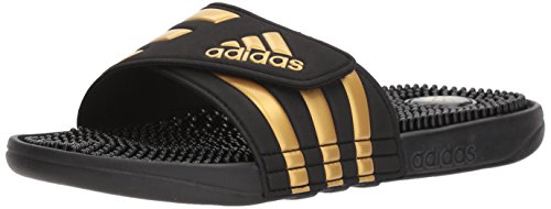adidas Men s Adissage Slide Sandal, CBlack GoldMT CBlack, 9 (D) M USS