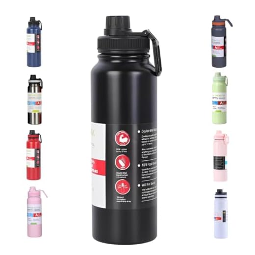 Garrafa De Agua Termica Gelada 800ml Em Aço Inox Antivazamento Com Infusor Com Alça Agua Quente ou Fria Para Academia Treino Caminhada (Preta)