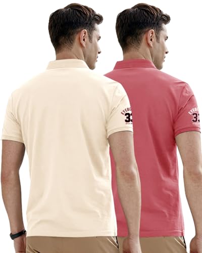 Image of Noble Monk Men's Cotton Blend Regular Fit Polo T-Shirt