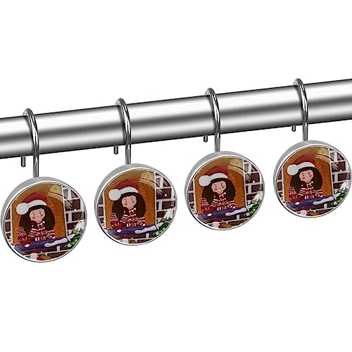Crochets de rideau de douche de Noël indispensables pour suspendre vos liners - 3