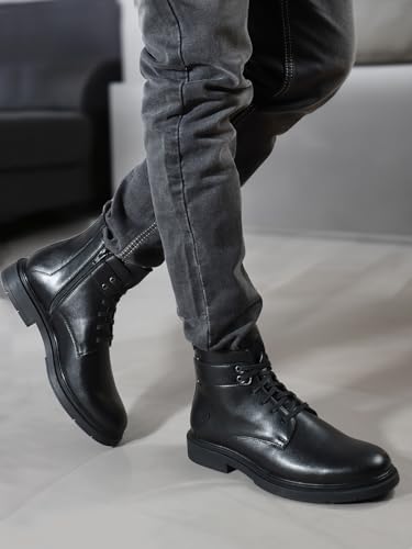 Image of Carlton London Men's Regular comfortable Lace-Up Round Toe boot for Casual and Party Use