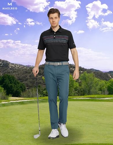 Image of M MAELREG Golf Pants Men Quick Dry - 30 inch /32 inch /34 inch Stretch Lightweight 5 Pockets Water-Resistant Casual Mens Dress Pants