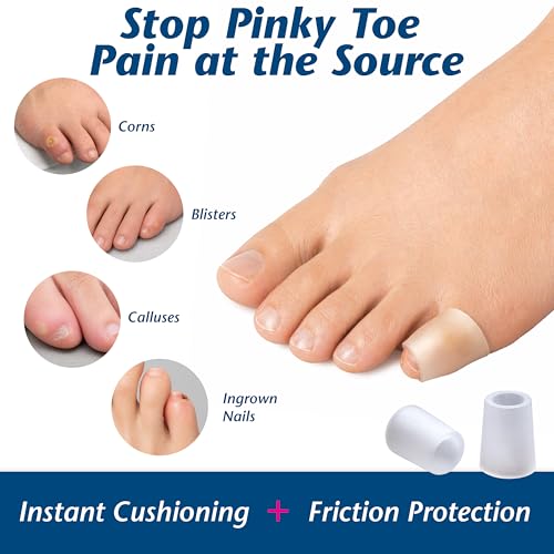 Image of PediFix Visco-Gel Little Toe Sleeves for Corns, Blisters & Calluses, 2 Count
