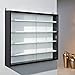 Inter Link Simply Vitrina de madera MDF y vidrio, Negro, 80 x...