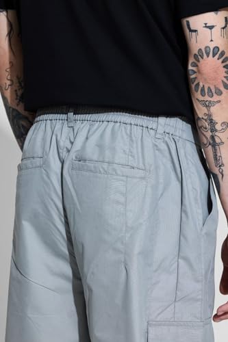 Image of SNITCH Button Closure Cotton Blend Light Weight Machine Wash Full Length Loose Fit Cargo Pants