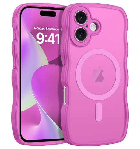 Coque iPhone 16 mignonne ondulée pour un style moderne au quotidien