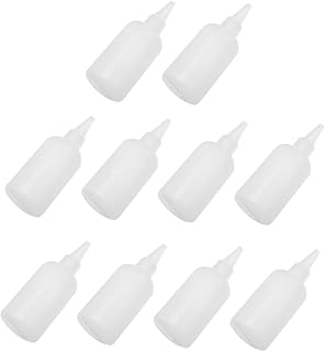 ULTECHNOVO 40 Pcs Pointed Mouth Bottle Squeezing Bottles Squirt Bottle Squeeze Bottles for Liquids Mini Condiment Bottles Applicator Bottle Empty Glue White Sauce Bottle Plastic Hair Dye