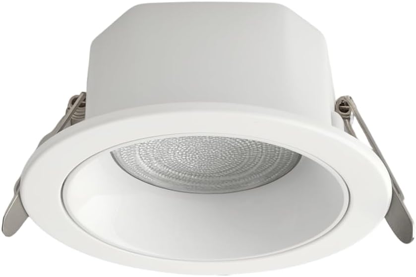 Target LED 90mm Recessed Downlight Spot Light, 3 Color CCT Changeable (Warm/Natural/Cool), 7W Non-Dimmable Ceiling Light Fixture for Home, Office, Kitchen (White)