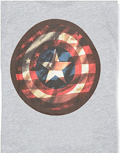 T-shirt Marvel Captain America pour fille avec bouclier classique rose - 2