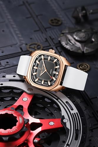 Image of Daniel Hechter Paris Marie Collection Analog Watch for Men with Square Dial, Date Display, Quartz Movement & Silicone Strap