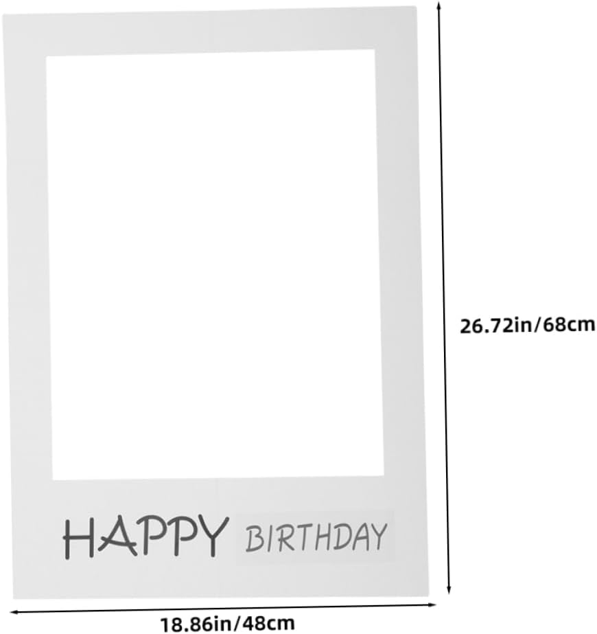 Gadpiparty 3pcs Birthday Photo Frame Fun Photo Booth Props for Party Supplies Durable High Definition Printing Lightweight Design for Easy Handling for Birthday Celebrations