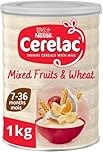 Cerelac Mixed Fruits & Wheat Infant Cereal with Milk 1kg | from 7 months+ | Baby Cereal