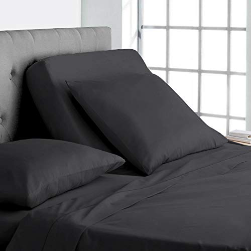 Online Bedding Linen Dark Grey split sheet set image