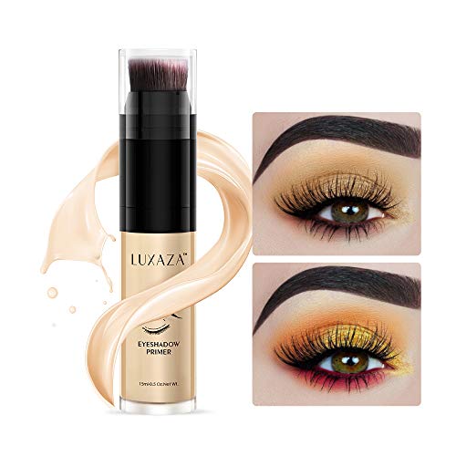 LUXAZA Eyeshadow Primer Makeup Waterproof Long Lasting Eye Primer Foundation Makeup Eyeshadow Base Lightweight Eyeshadow Primer For Prevent Oily Lids And Crease 15ml - Thumbnail 2