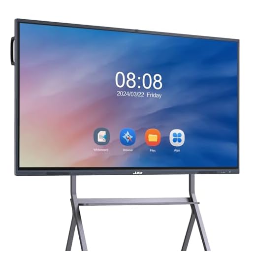 JAV Interactive Whiteboard, 55'' 4K UHD Digital Whiteboard, Interactive Touch Screen Smartboard, Smart Board for Classroom and Business, Robust App Ecosystem for Remote Meeting (Board Only)