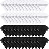 48 Pcs Velour Triangle Powder Puff Soft Velour Makeup Puff Velour Puffs for Face Powder Makeup Trian