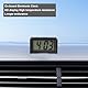 Mini Auto Uhr,Kleine digitaluhr,mini uhr digital,uhr auto,digitale uhr klein,Auto Elektronische Uhr, Mini-Digitaluhr, Für Auto Armaturenbrett,Schreibtisch,Tisch,Badezimmer, Schwarz