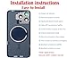 ABUSVEX Original 16 Pro Max Back Glass Cover Battery Door Replacement & Waterproof Tape, Pre-Installed Camera Frame for iPhone 16 Pro Max All Carriers Repair Tool (Desert Titanium)