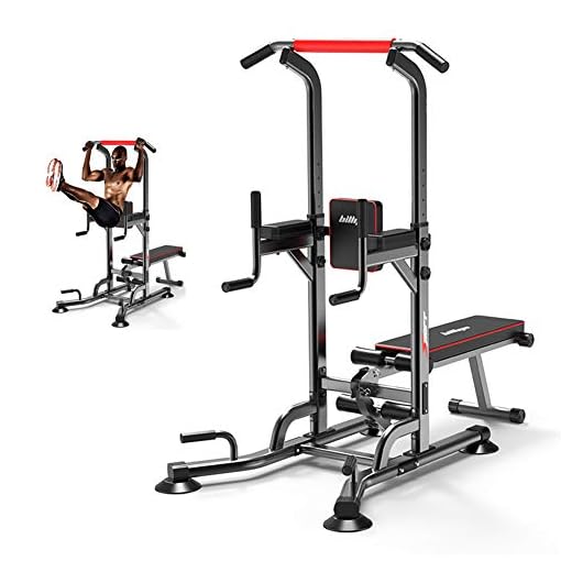 Lunchlåda krafttornstation, bänk hem gym Sit Dip Dip Pull-Up barer push-up barer hakbarer multifunktion styrketräning