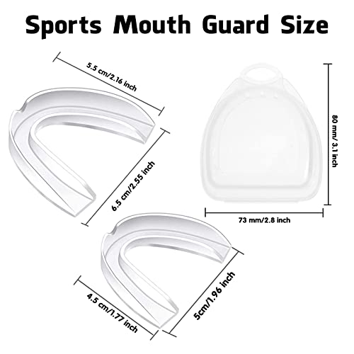 4 Pieces Sports Mouth Guard For Adult And Youth - Mouth Protection Athletic Mouthguard With Case (Bpa Free) For Boxing Football Hockey Karate Rugby For Boys Girls Sports Supplies #TOP1