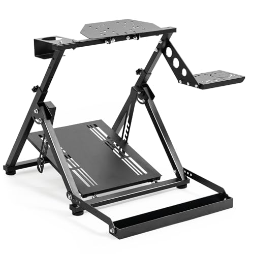 Marada X Frame Steering Wheel Stand Racing Sim Cockpit with Seat Slot Fit for Logitech G25 G27 G29...
