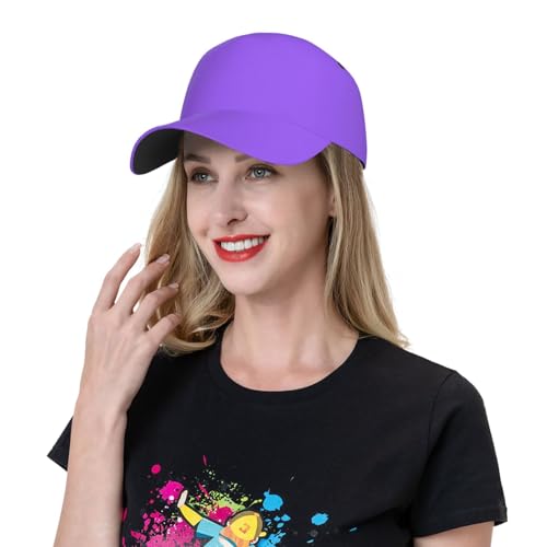 Gorra de béisbol ajustable color lila claro unisex miniatura 6