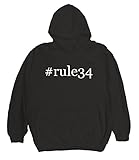 Radioactive Trends #rule34 - Men's Hashtag Pullover Hoodie, Black, X-Large