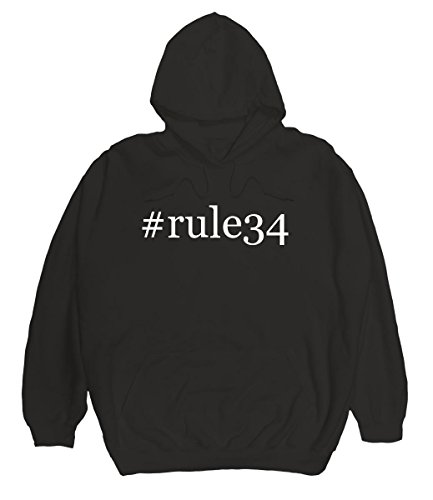 Radioactive Trends #rule34 - Men's Hashtag Pullover Hoodie, Black, X-Large