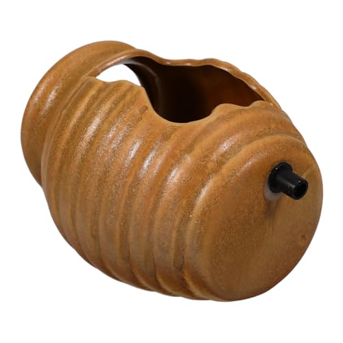 KITANDOVE Eau en Circulation Pot d'argile Fontaine d'eau Extérieure Cracheurs D'Étang Rivière Extérieure Filtre D'Étang Solaire Statue Fontaine d'eau De Piscine Arroseur De Nappe Phréatique