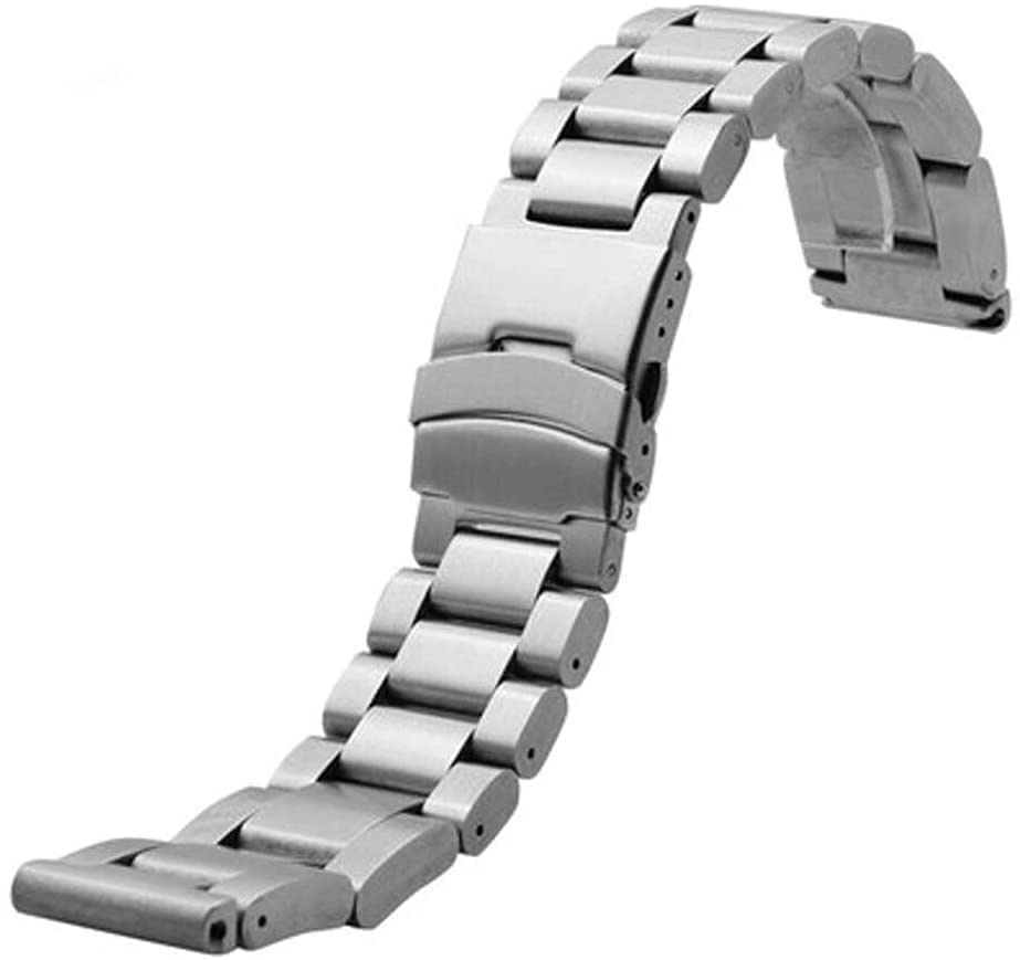 Bracelet de montre en acier résistant avec fermoir sécurisé